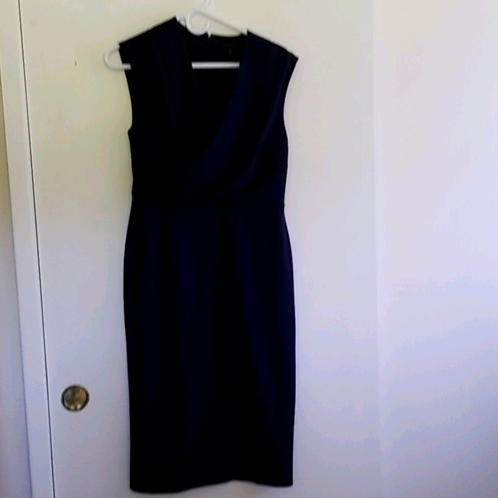 Navy crepe dress
